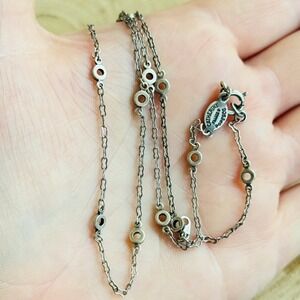 La Vie Parisienne Catherine Popesco Necklace chain only silver tone 18"